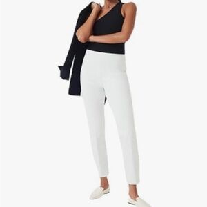 Spanx Classic White On-The-Go Ankle Slim Straight Pants Size medium